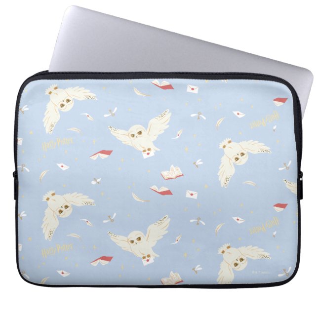 Funda Para Portátil Hedwig Owl Post Letters and Books Pattern (Frente)