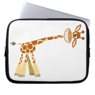 Funda Para Portátil ¡¡Hee Hee!! personalizado giraffe Portátil Sleeve