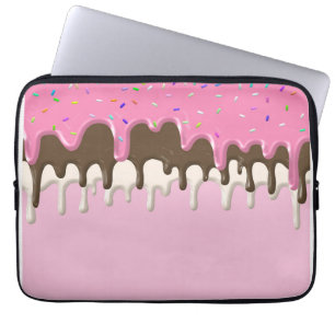 Funda Para Portátil Helados de helado rosa helado de caramelo aspersor