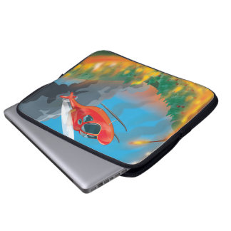 Funda Para Portátil Helicóptero de rescate