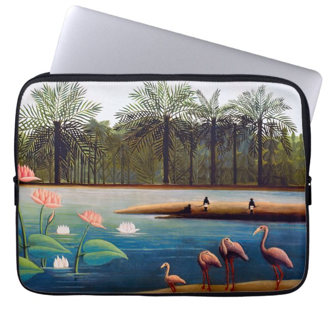 Funda Para Portátil Henri Rousseau - Los flamencos (Frente)