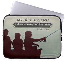 Funda Para Portátil Henry Ford Inspirational Cita "Mejor amigo"