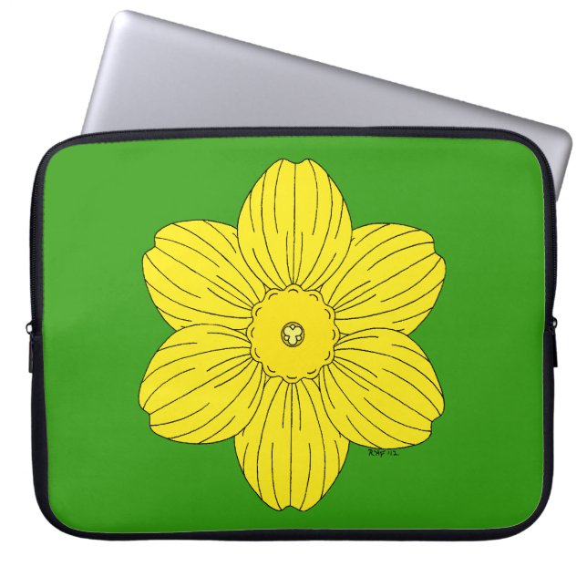 Funda Para Portátil Heraldic Daffodil (Frente)
