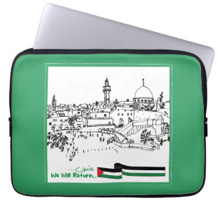 Funda Para Portátil Herencia y esperanza palestinas: Regresaremos