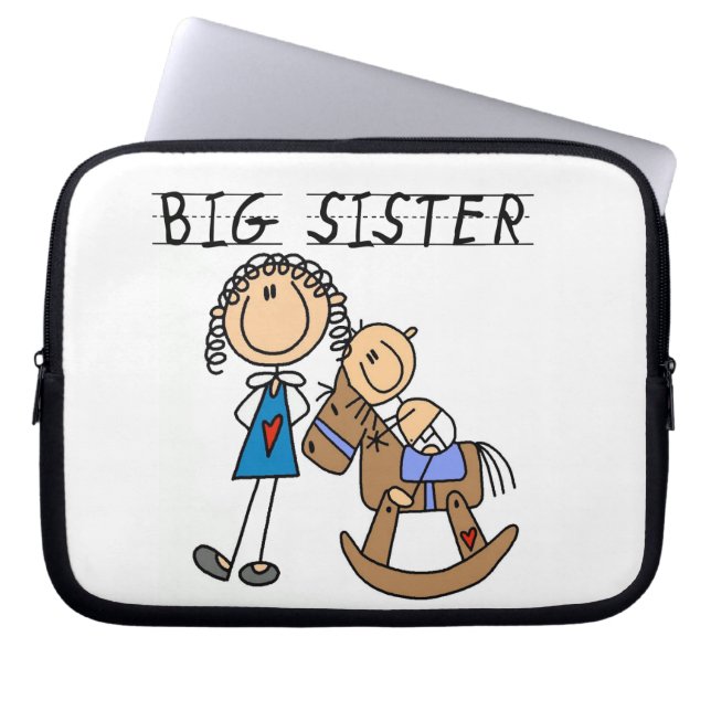 Funda Para Portátil Hermana Grande Con Regalos De Hermano Bebé (Frente)
