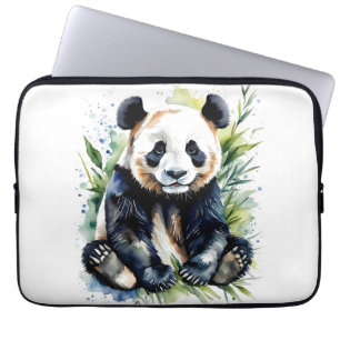Funda Para Portátil Hermosa acuarela Panda Bear