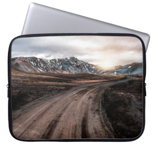 Funda Para Portátil Hermosa carretera de polvo de grava Landmanalaugar