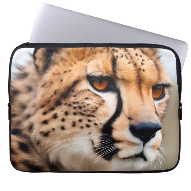 Funda Para Portátil Hermosa Cheetah (Frente)