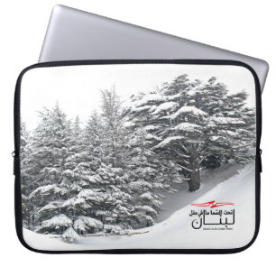 Funda Para Portátil Hermosa ciudad libanesa de Bsharri Al Arz