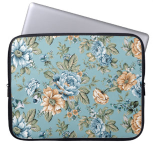 Funda Para Portátil Hermosa flor botánica acuarela sin mar