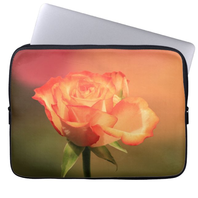 Funda Para Portátil Hermosa fotografía romántica Rosa (Frente)