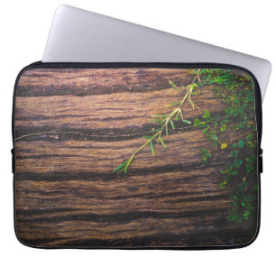 Funda Para Portátil hermosa madera vieja