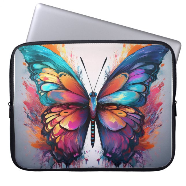 Funda Para Portátil Hermosa mariposa (Frente)