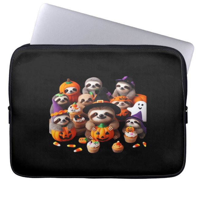 Funda Para Portátil Hermosa pereza camiseta clásica (Frente)