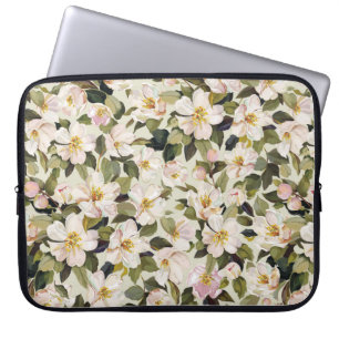 Funda Para Portátil Hermosa primavera floral con ramas de árboles flo