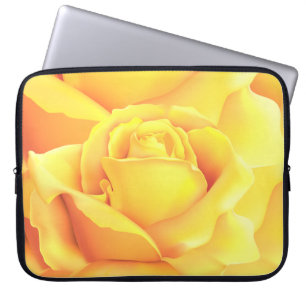 Funda Para Portátil Hermosa rosa amarilla