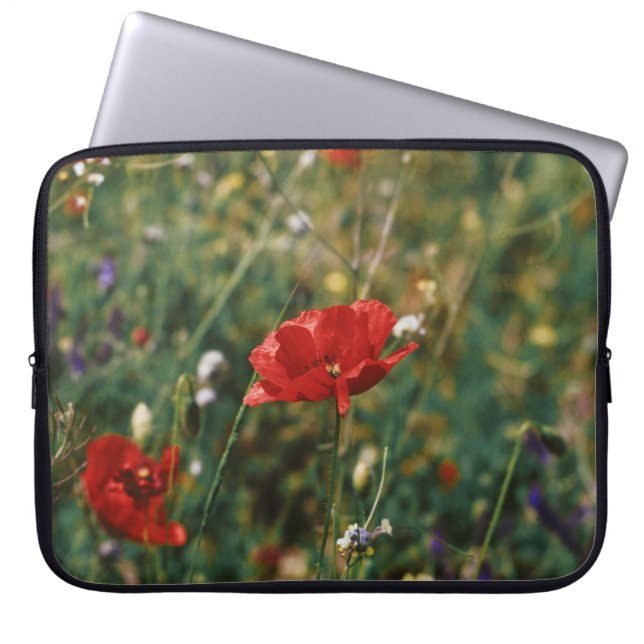 FUNDA PARA PORTÁTIL HERMOSAS FLORES (Frente)