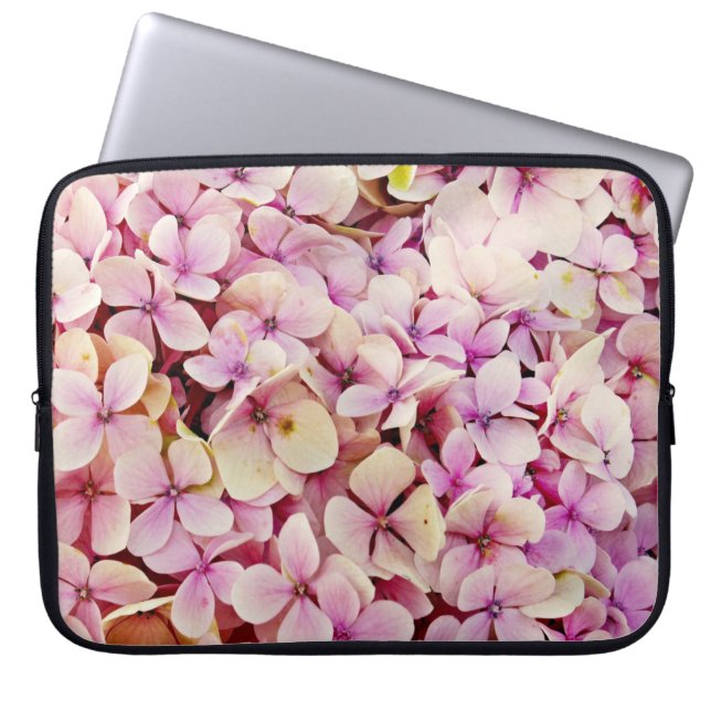 Funda Para Portátil Hermosas flores de Hydrangea (Frente)