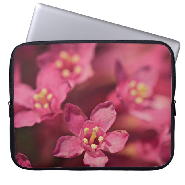 Funda Para Portátil Hermosas flores rosas (Frente)