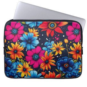 Funda Para Portátil Hermosas flores y Rosas