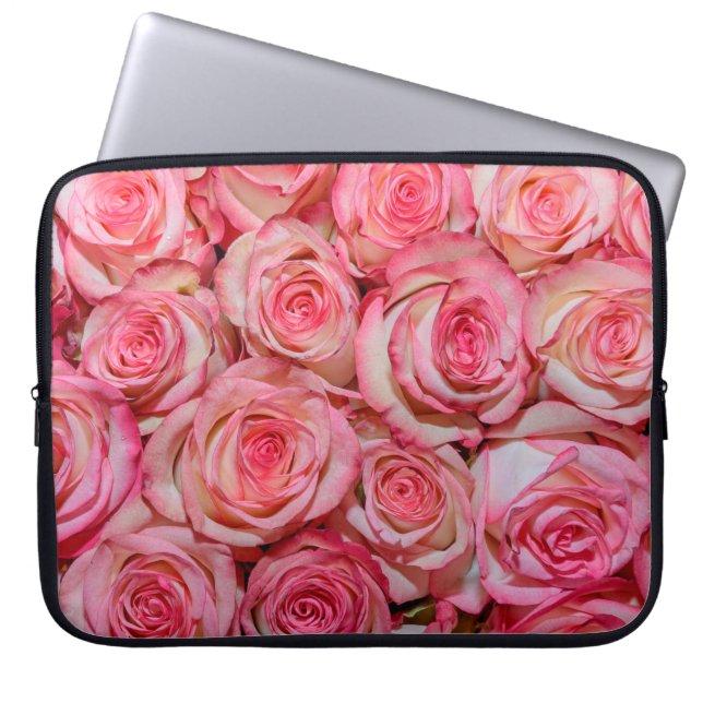 Funda Para Portátil Hermosas rosas rosas (Frente)