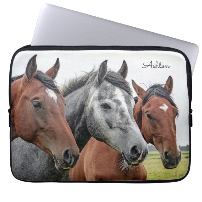 Funda Para Portátil Hermoso caballo personalizado (Frente)