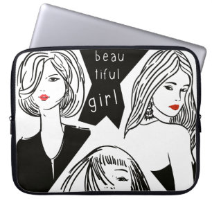 Funda Para Portátil hermoso chica