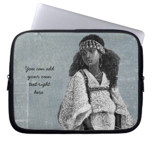 Funda Para Portátil Hermoso Chica africano
