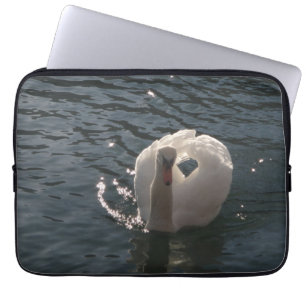 Funda Para Portátil Hermoso cisne blanco
