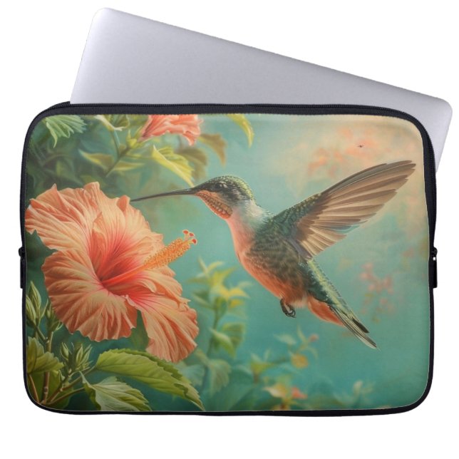 Funda Para Portátil Hermoso colibrí (Frente)