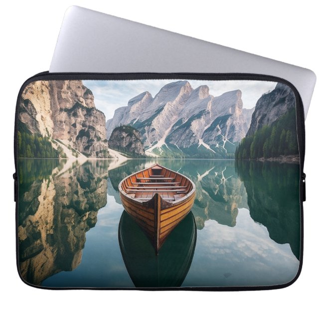 Funda Para Portátil Hermoso día en las montañas (Frente)