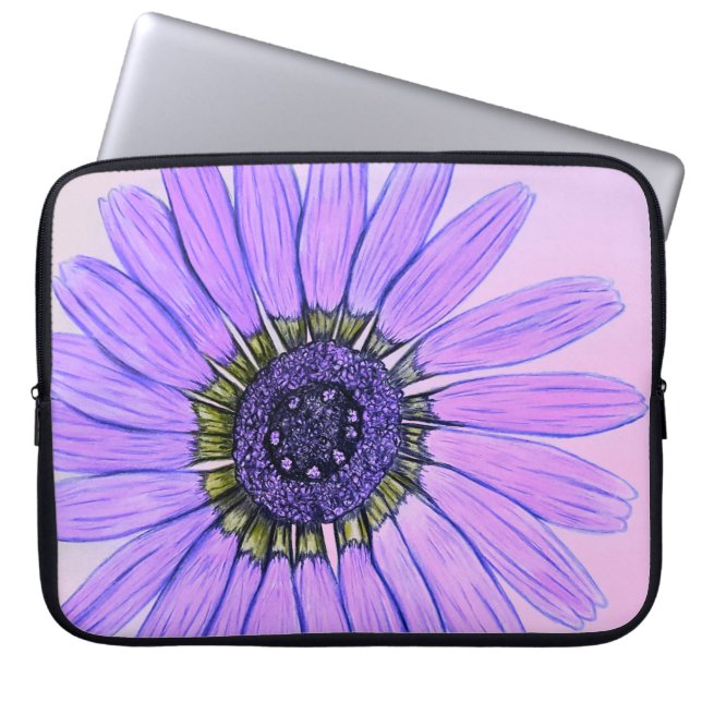 Funda Para Portátil Hermoso dibujo a mano Diseño de flores (Frente)
