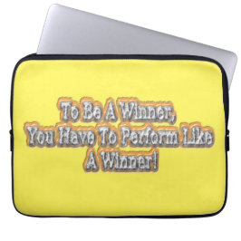 Funda Para Portátil ¡Hermoso Diseño De La Cita "Ser Ganador"! T-S