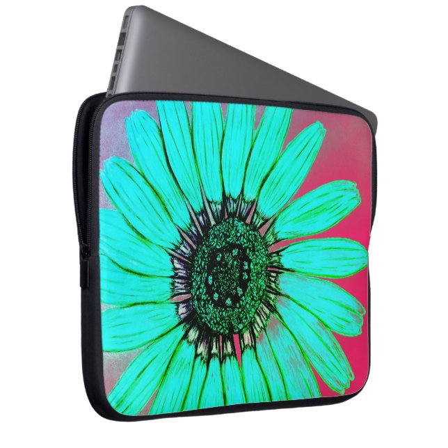 Funda Para Portátil Hermoso Esbozo de Flores (Anverso derecho)