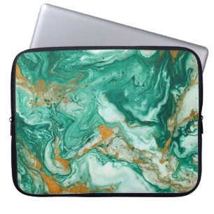 Funda Para Portátil Hermoso fondo abstracto. Dorado y gris oscuro