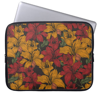 Funda Para Portátil Hermoso fondo de patrón floral sin fisuras. Troya