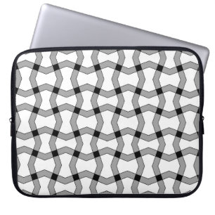 Funda Para Portátil Hermoso fondo ornamental abstracto, negro, g