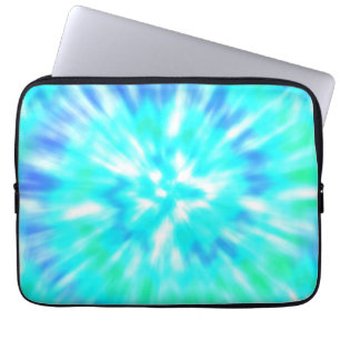 Funda Para Portátil Hermoso Funda portátil de tinte azul y blanco
