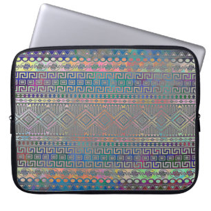 Funda Para Portátil Hermoso patrón geométrico azteca colorido y fres