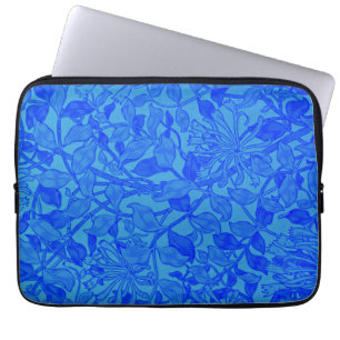 Funda Para Portátil Hermoso patrón indigo de miel azul