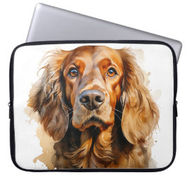FUNDA PARA PORTÁTIL HERMOSO PERRO DE SETTER IRLANDÉS ROJO
