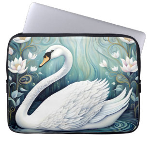 Funda Para Portátil Hermoso Swan