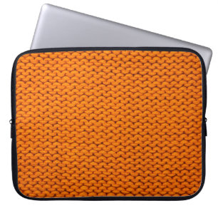 Funda Para Portátil hermoso tejido de punto de color amarillo brillant