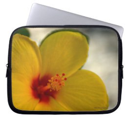 Funda Para Portátil Hibiscus amarillo