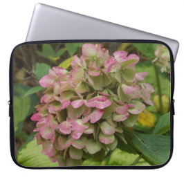 Funda Para Portátil Hidrangea de otoño con hojas de Hosta dorada