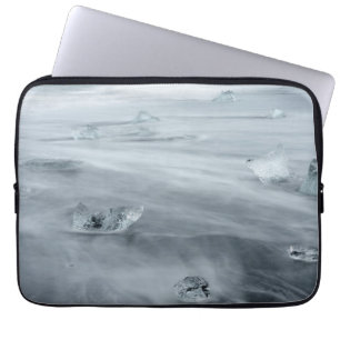 Funda Para Portátil Hielo y agua en una playa, Islandia