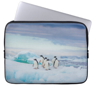 Funda Para Portátil Hielo y nieve Adelie Penguins Antártida
