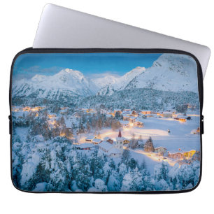 Funda Para Portátil Hielo y nieve Graubunden, Engadin, Suiza