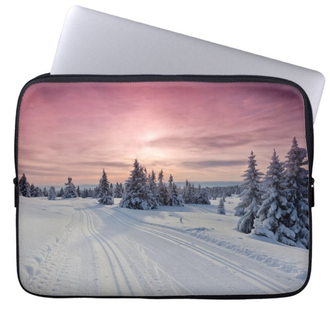 Funda Para Portátil Hielo y nieve | Lillehammer, Noruega (Frente)