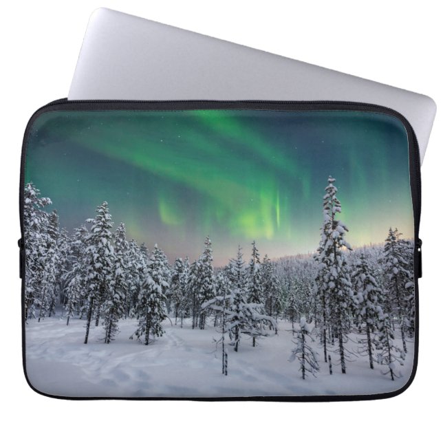 Funda Para Portátil Hielo y nieve | Paisaje invernal, Finlandia (Frente)